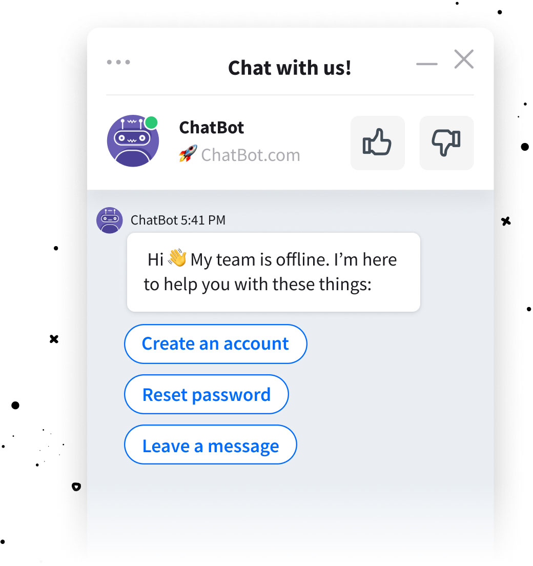 After hours chat bot for LiveChat integration