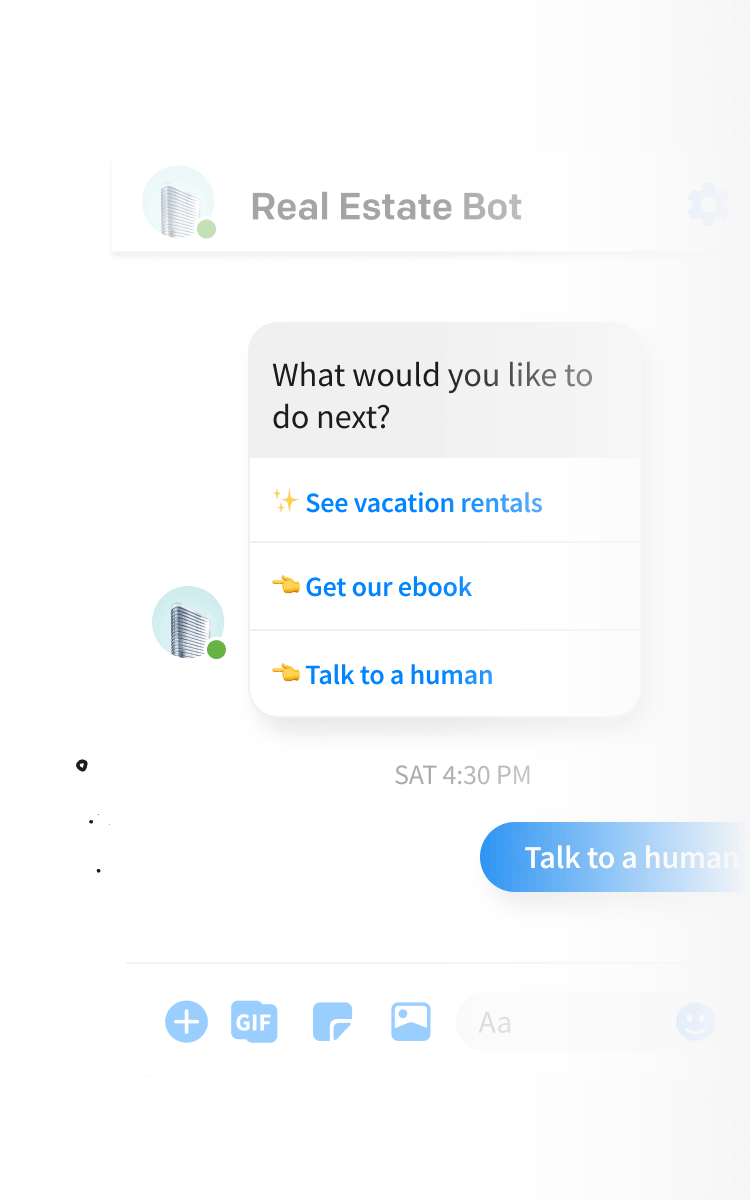 Chatbot rich messages for LiveChat integration - buttons