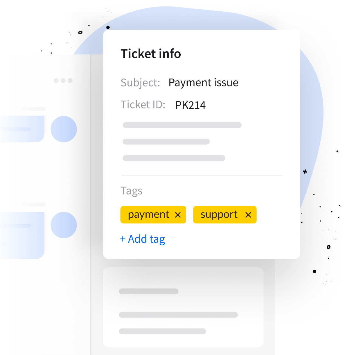 Ticketing system in LiveChat mobile app